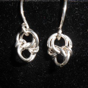 handcrafted sterling silver celtic knot earrings
